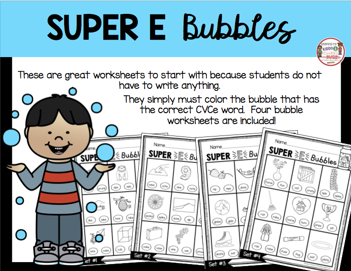 Long Vowels SUPER E Phonics Unit - FREEBIE — Keeping My Kiddo Busy