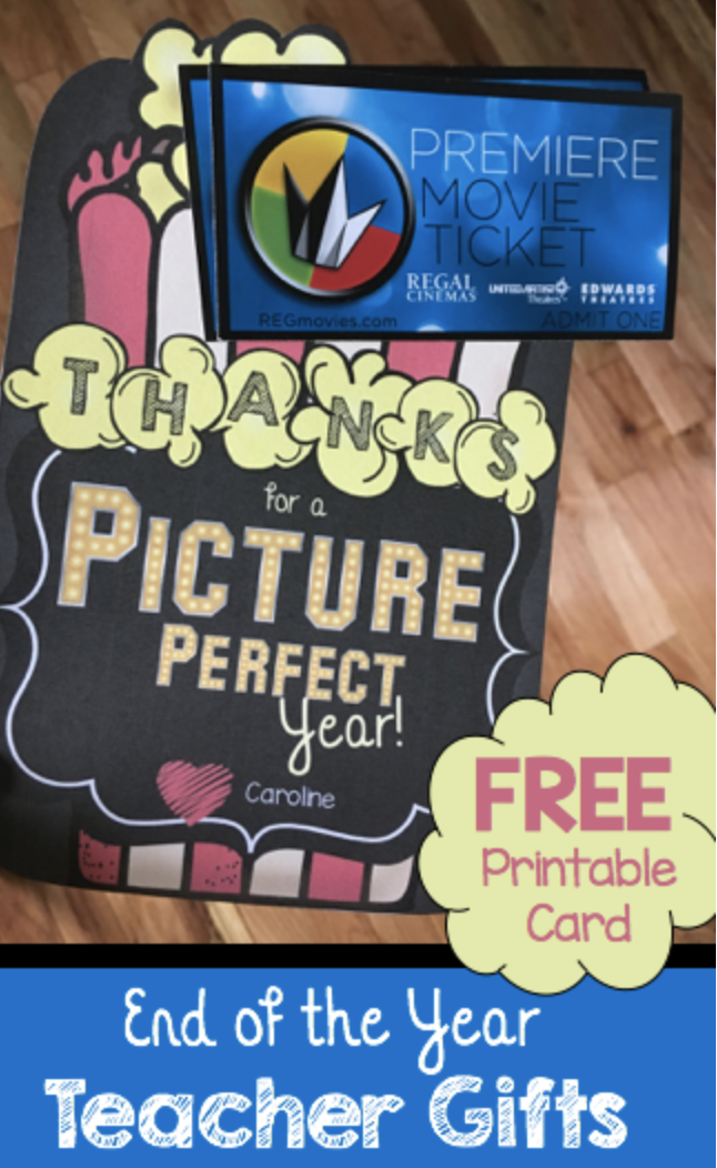 End of the Year Teacher Gifts {FREEBIE}