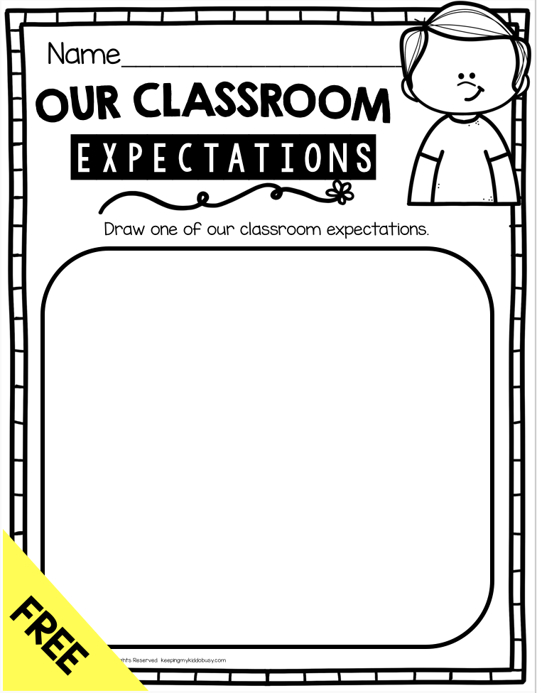 Preschool classroom rules activities