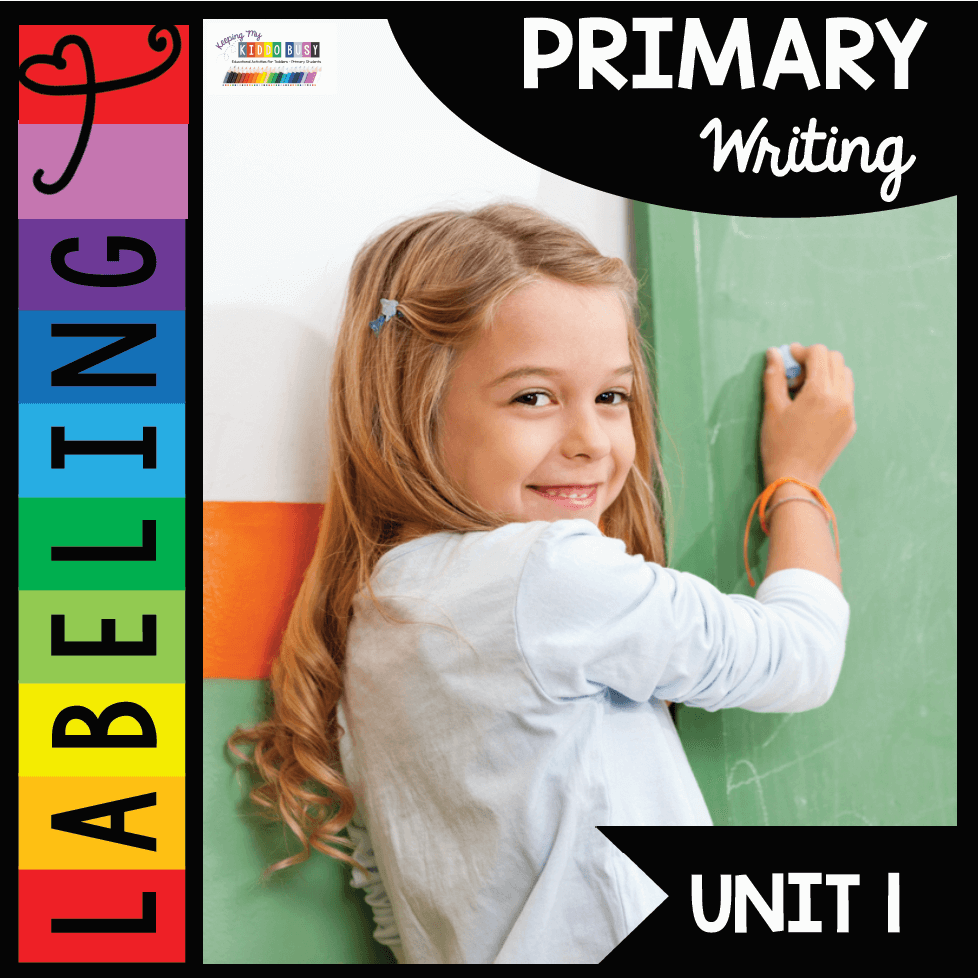 Writing at the Beginning of the Year in Kindergarten - LABELING FREEBIE