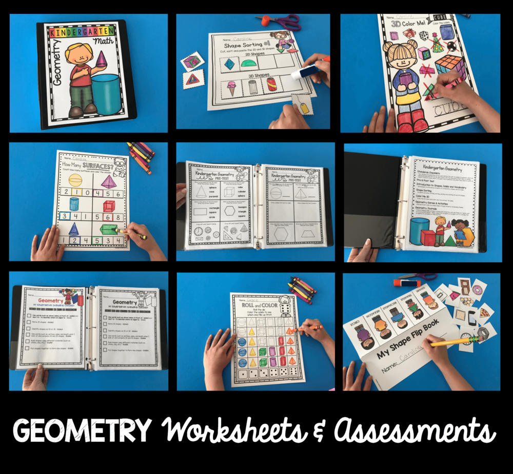 kindergarten geometry unit freebies keeping my kiddo busy