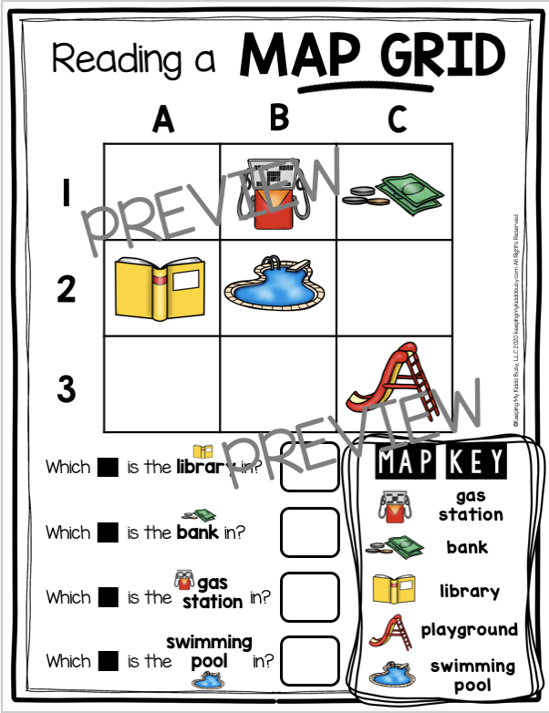 How To Read A Map Kindergarten Free Maps