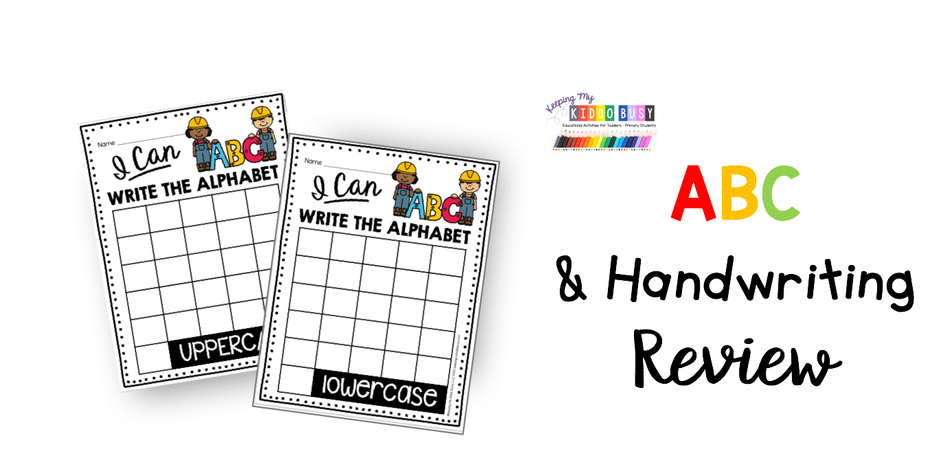 alphabet practice review handwriting writing letters