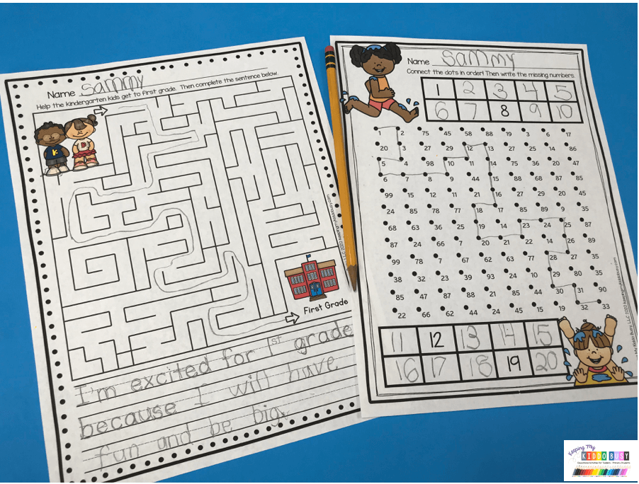 first grade prep worksheets
