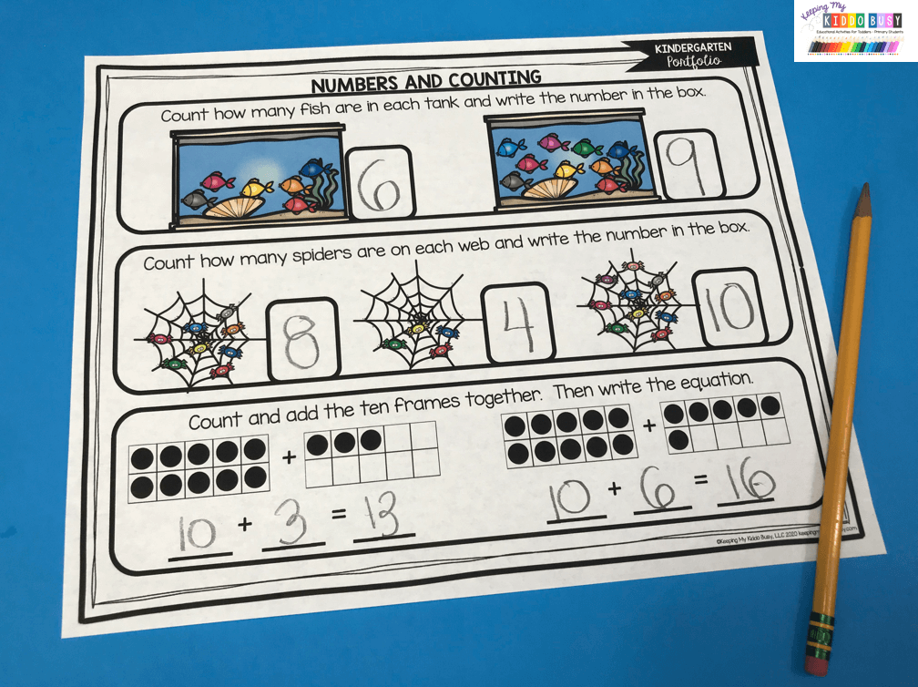 kindergarten math assessment