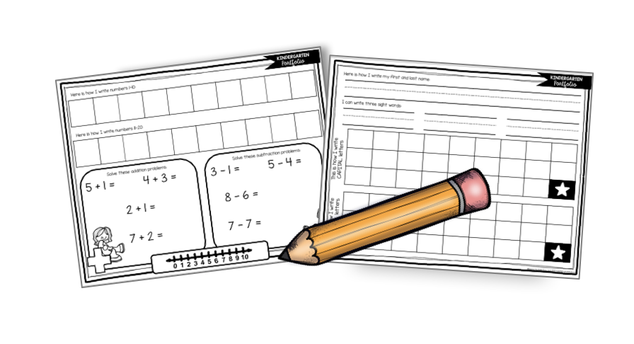 kindergarten testing kit standards math reading writing