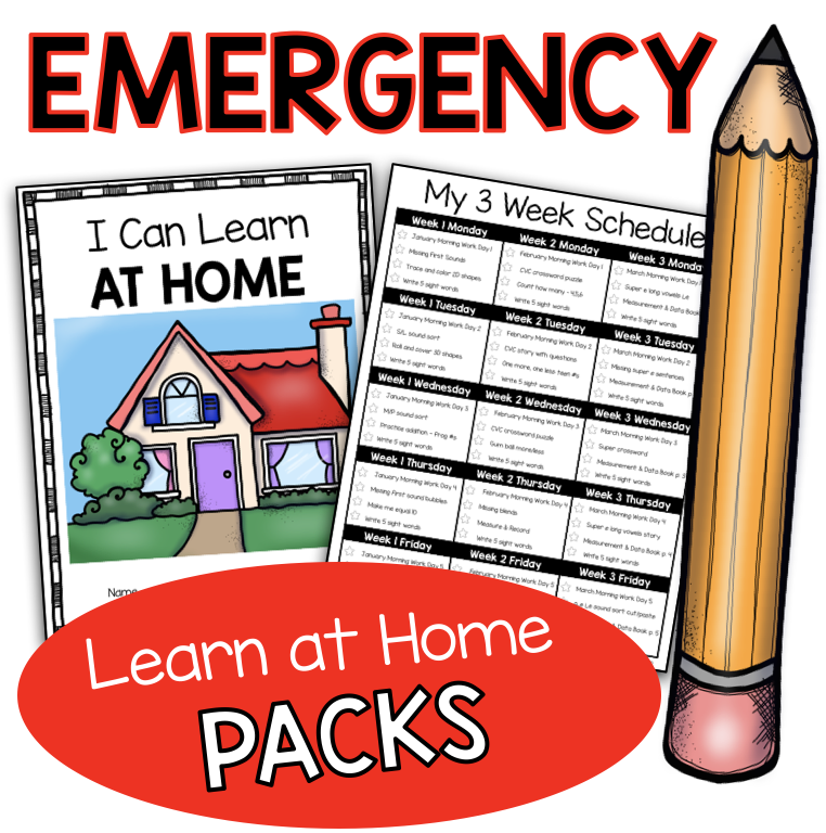 FREE Emergency At Home Learning Pack