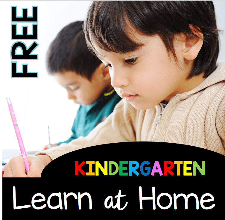 FREE Learn At Home Pack for Kindergarten