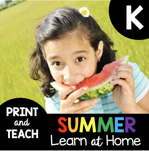 SUMMER Learn at Home Pack for Kindergarten and First Grade