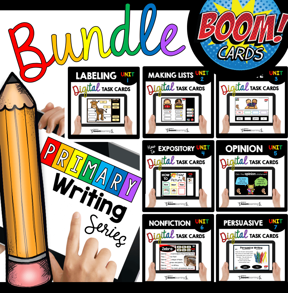 Primary Writing with BOOM CARDS™ 