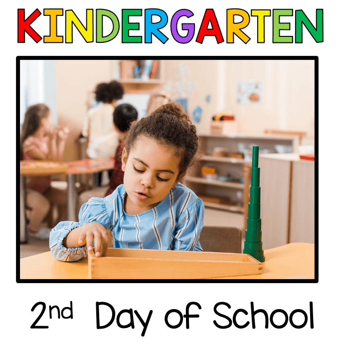 FREE lessons and activities for the second day of kindergarten