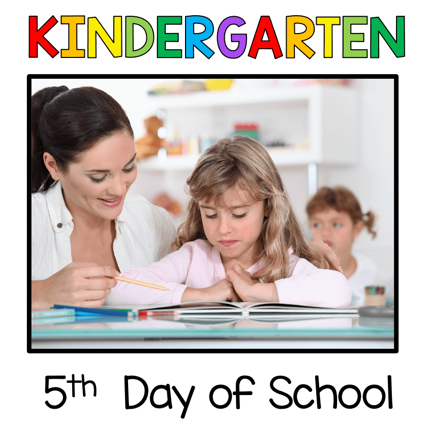 Fifth Day of Kindergarten - FREE LESSON PLANS 