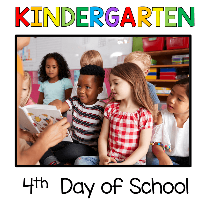 Fourth Day of Kindergarten - FREE LESSON PLANS