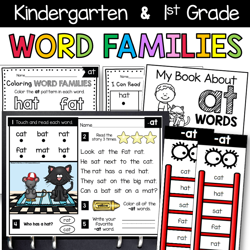 Word Families and Phonics - FREE activities 