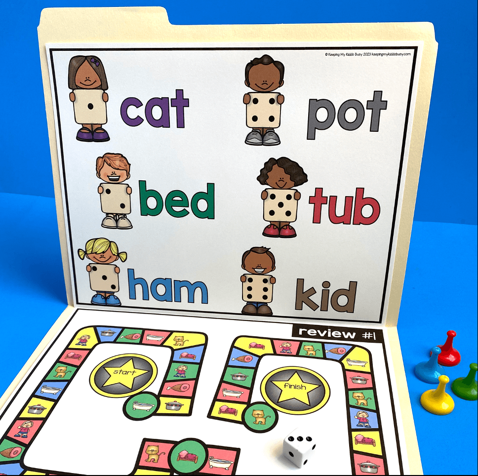 Phonics Games for Kindergarten and First Grade - FREE PRINTABLES