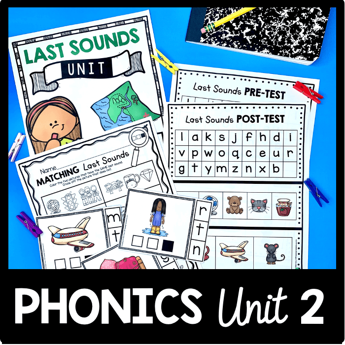 Last Sounds in CVC Words
