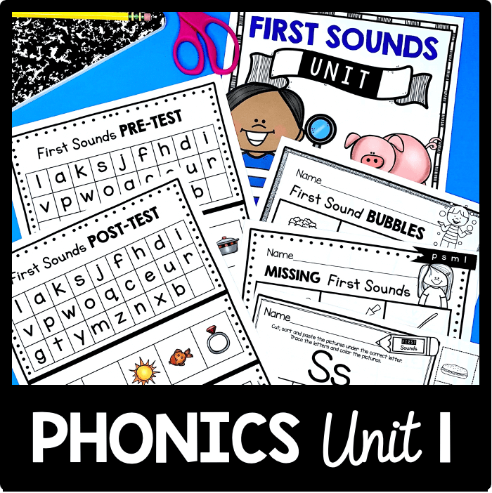 Teaching First Sounds - Complete Unit with FREEBIES