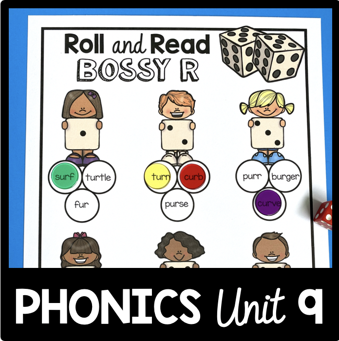 Bossy R Phonics Unit - R Controlled Vowels - FREEBIES