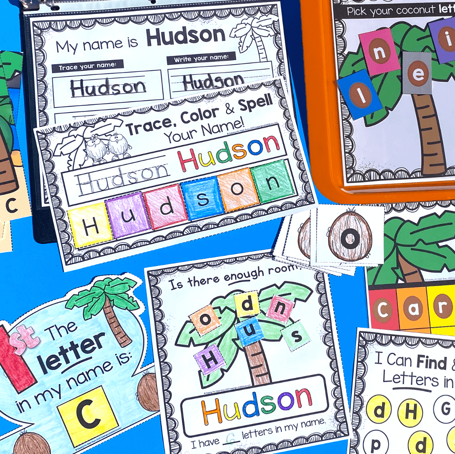 Chicka Chicka Boom Boom - Name Activities and Crafts for Preschool and Kindergarten