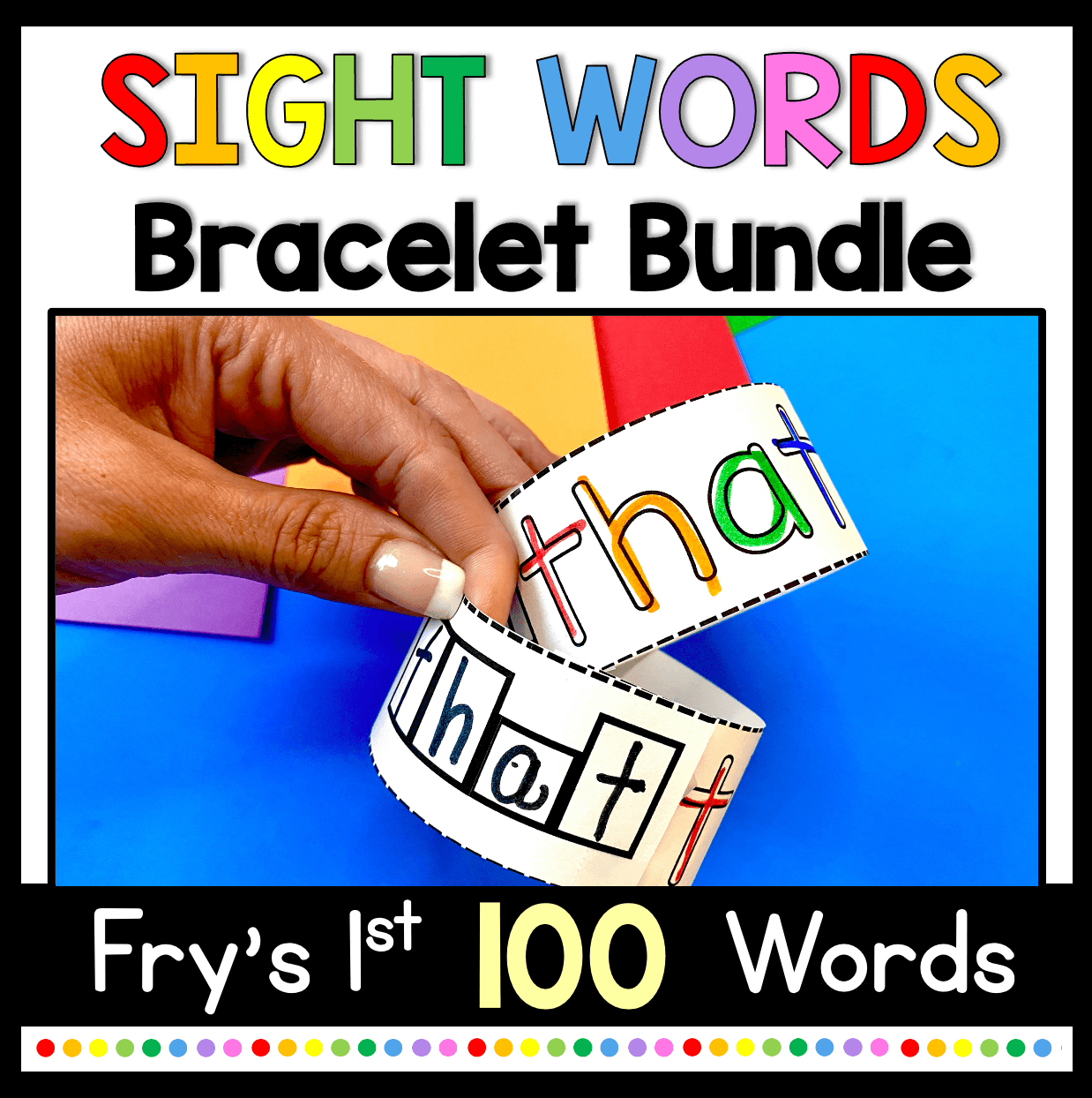 Sight Word Bracelets