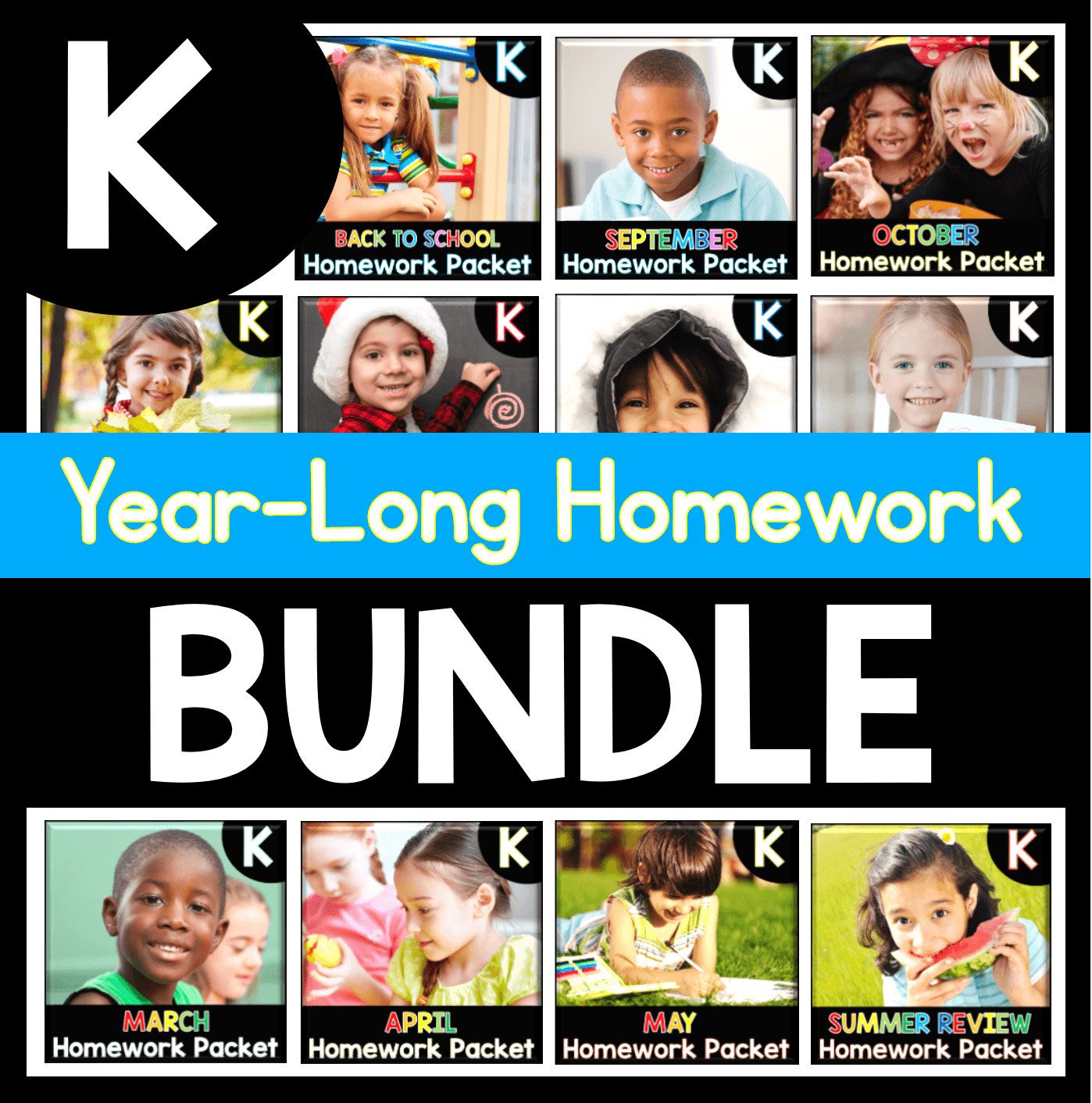 kindergarten homework packets school year bell ringers independent work packets math reading phonics