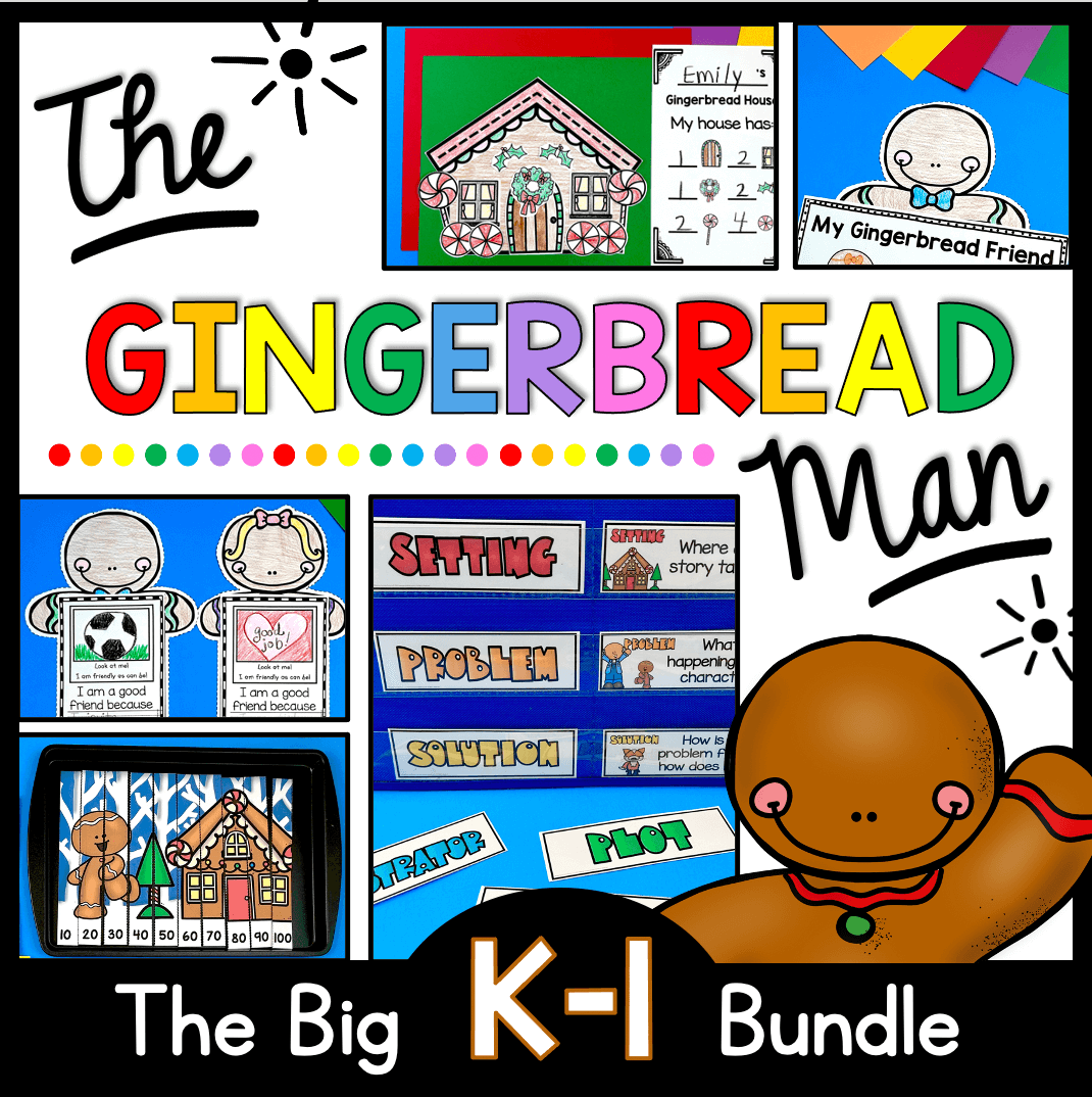The Gingerbread Man Activities and Crafts for Kindergarten FREE Printables and Worksheets