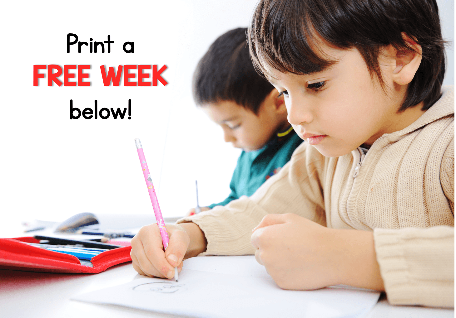 kindergarten homework packet August