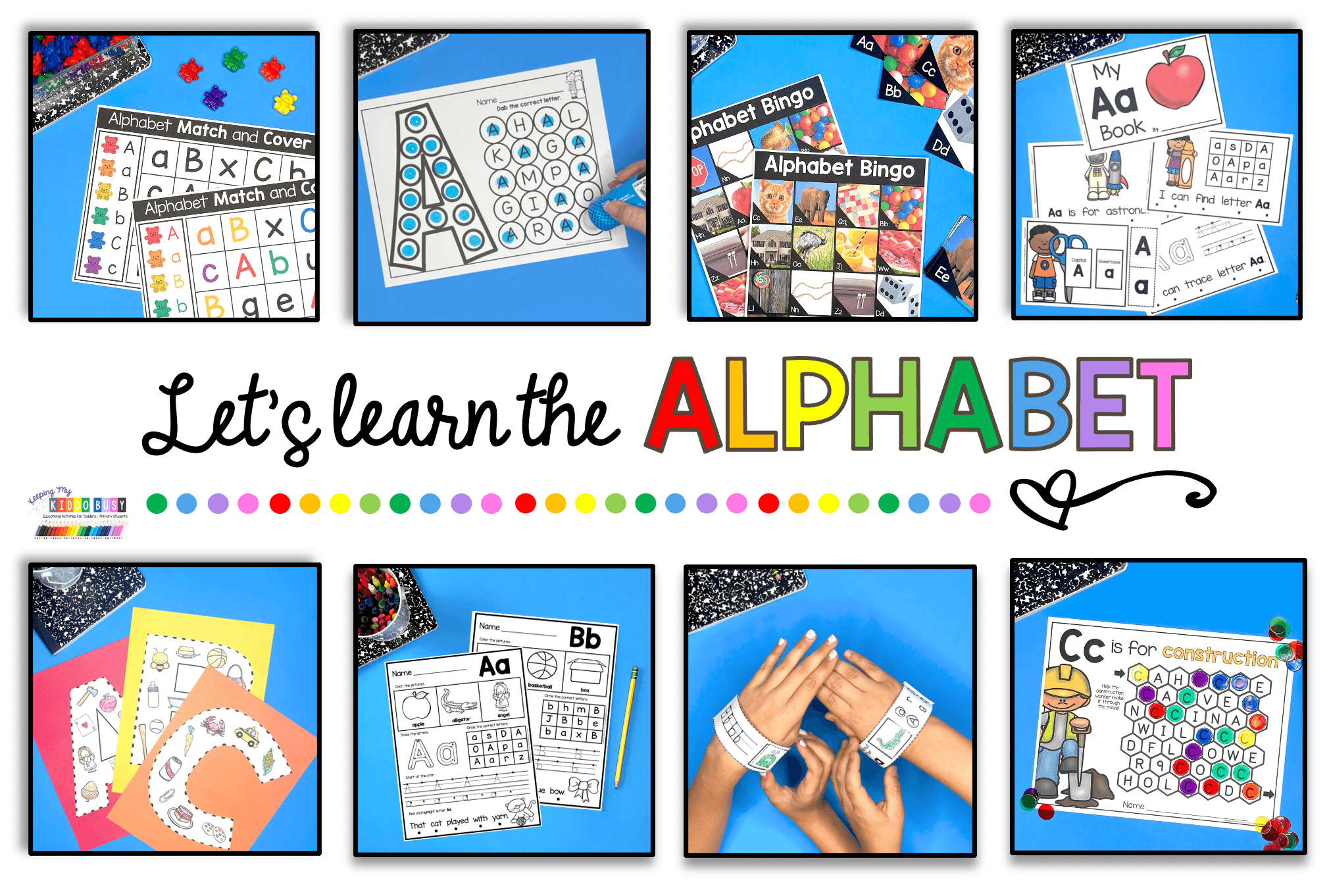 Let's Trace The Alphabet - Aa to Ee Free Games online for kids in