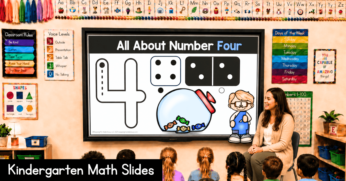 Kindergarten math games Google Slides lessons numbers counting free download digital