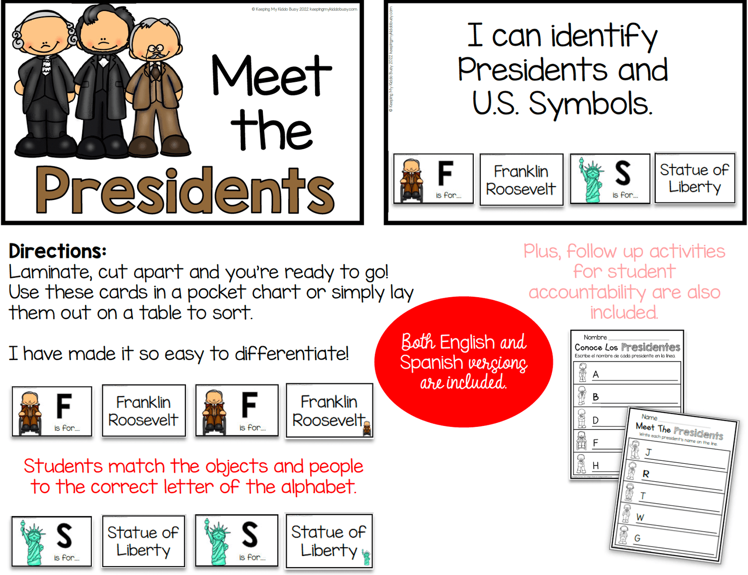 February Pocket Chart Kits — Keeping My Kiddo Busy