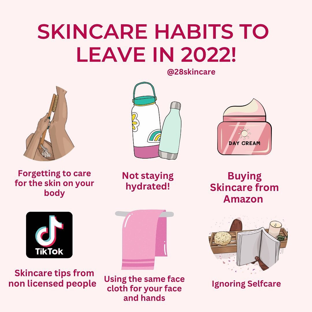 Are you guilty of any of these habits? I know I used to be. 

Thankfully since becoming an esthetician I have been able to learn how to properly care for my skin. 

If you've been feeling down about your skin book a skin consult with me and let's get