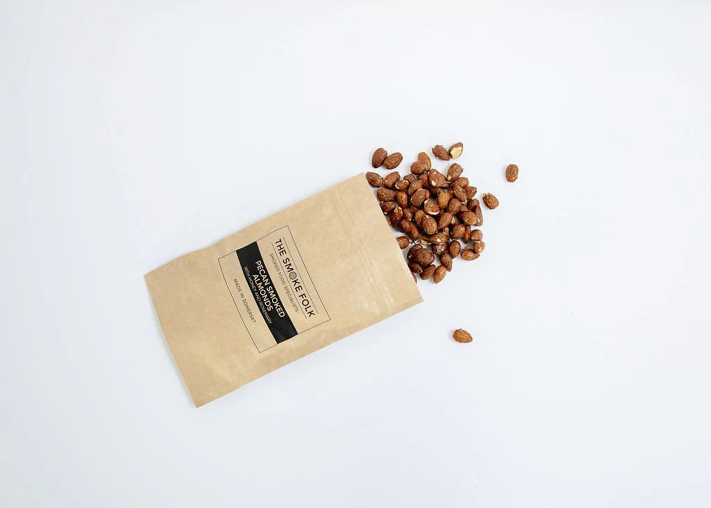Pecan smoked honey roasted almonds with rosemary