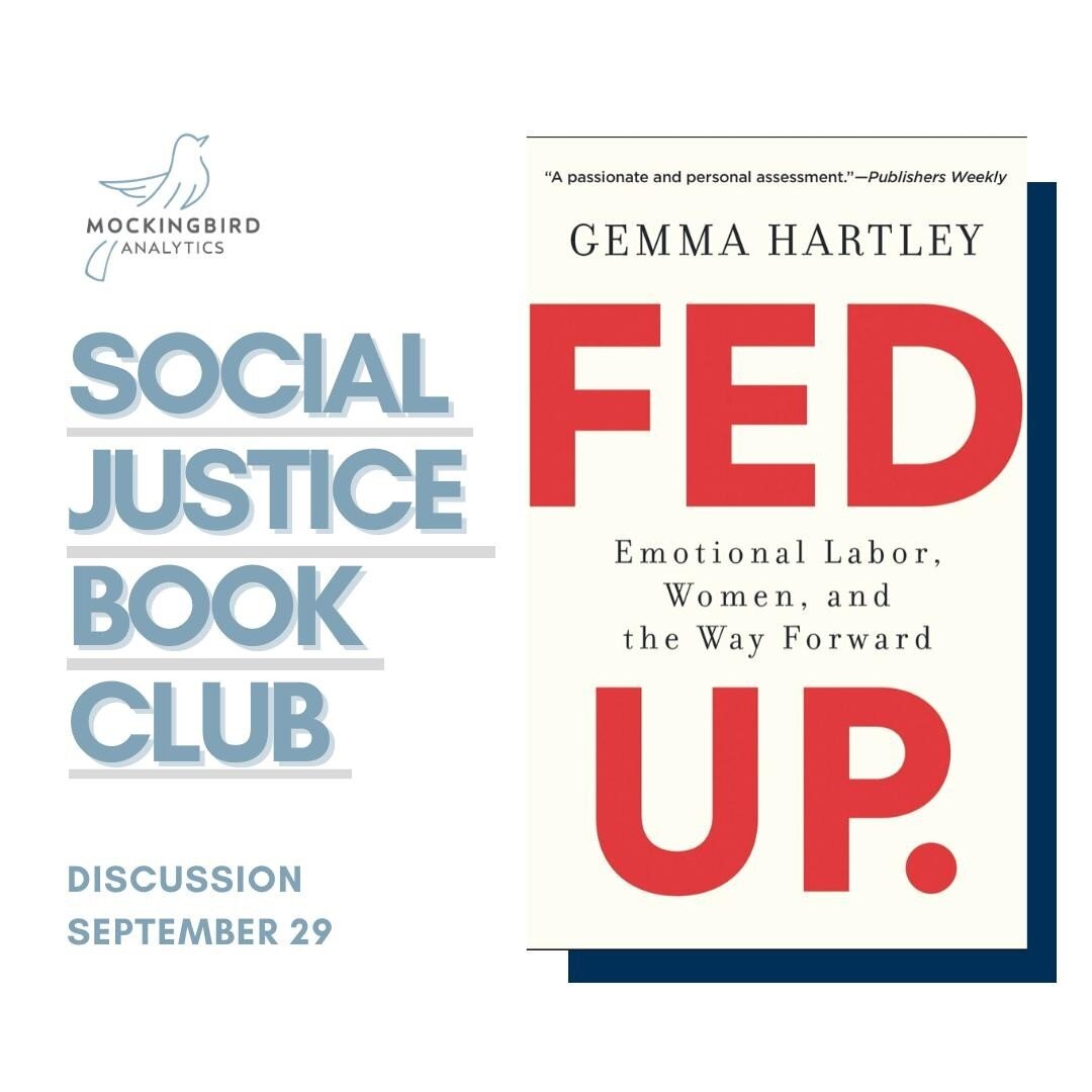 Hey y'all! We loved last month's book club read. At this month's Social Justice Book Club, we're discussing Emotional Labor, Women, and the Way Forward with co-hosts Cessilye R. Smith of @abide_women and Jessica Payne of @mockingbidanalytics. Link in