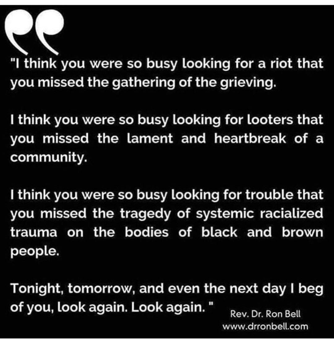 Have you been too busy to look around?⠀
Via Rev. Dr. Ron Bell⠀
#blm #blacklivesmatter #quoteable #quote #reform #socialjustic #police #policebrutality