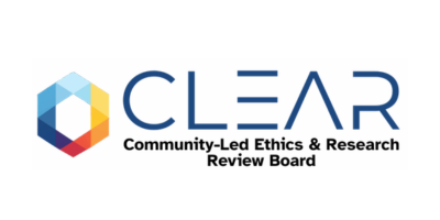 Clear Review Board logo with rainbow hexagon image
