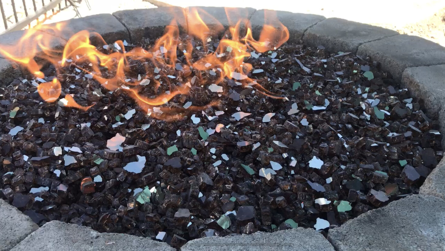 Diy Gas Fire Pit Build Maple Mtn, How To Fill A Fire Pit With Glass