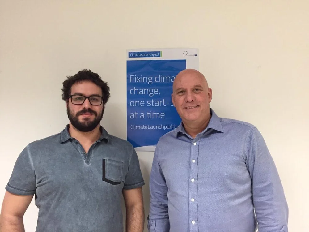 Artur Villela Ferreira e Eduardo Marson, da GBF, durante participação no Bootcamp.