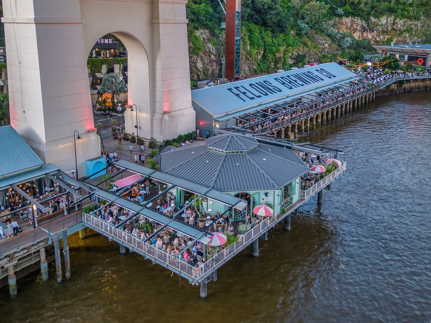 Curated shared feasting menu at Mr Percival's overwater venue