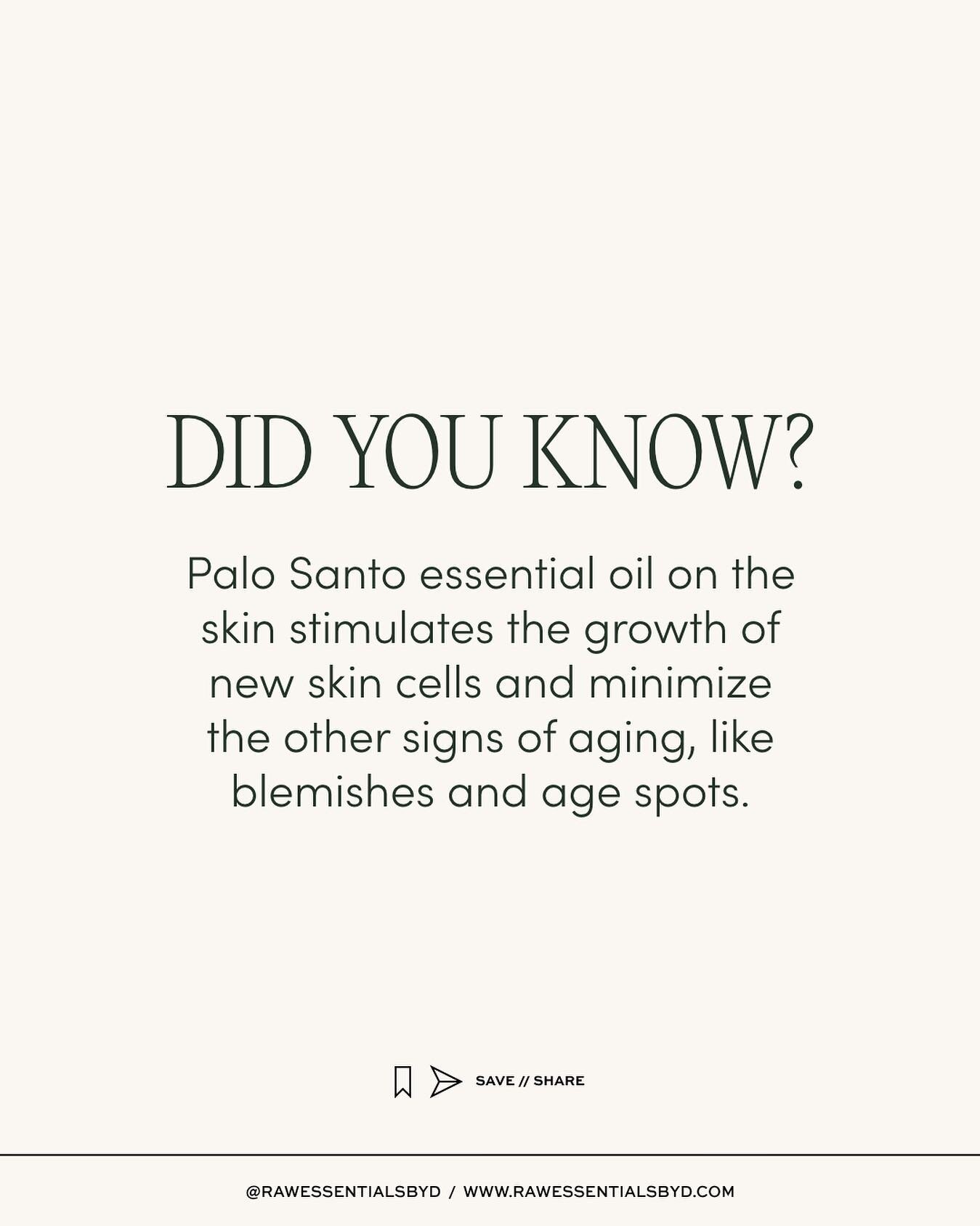 Palo santo is known as &lsquo;holy wood&rsquo; for a reason 🌿 

Click the 🔗 in my bio to grab your oils!