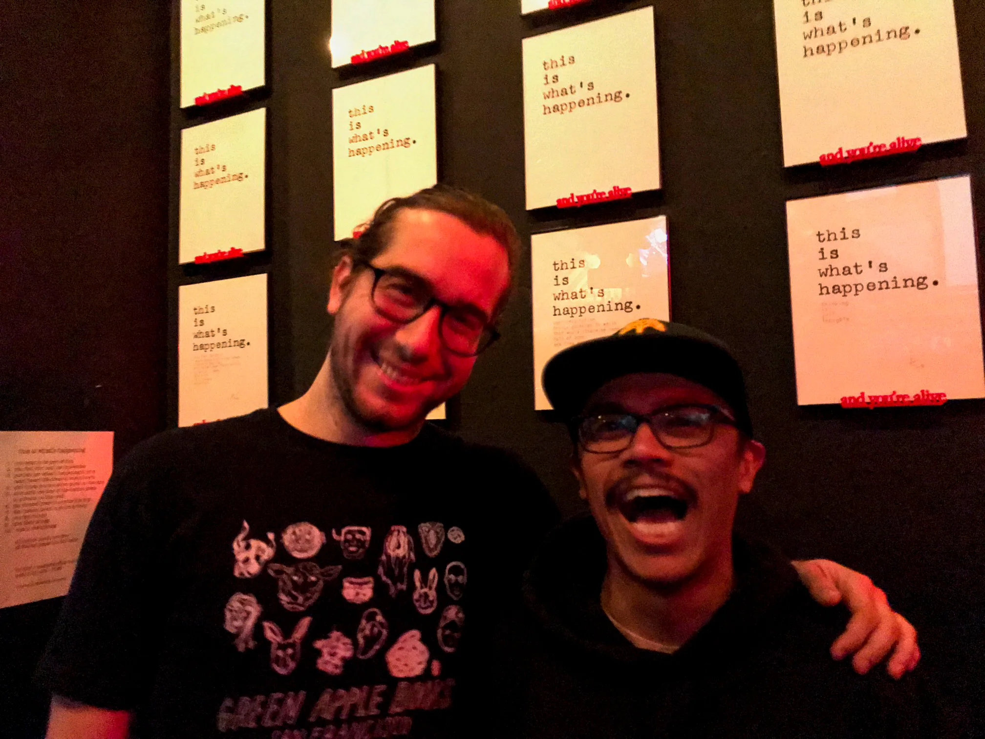 Residents Dan Harris (left) & Arnold (right)