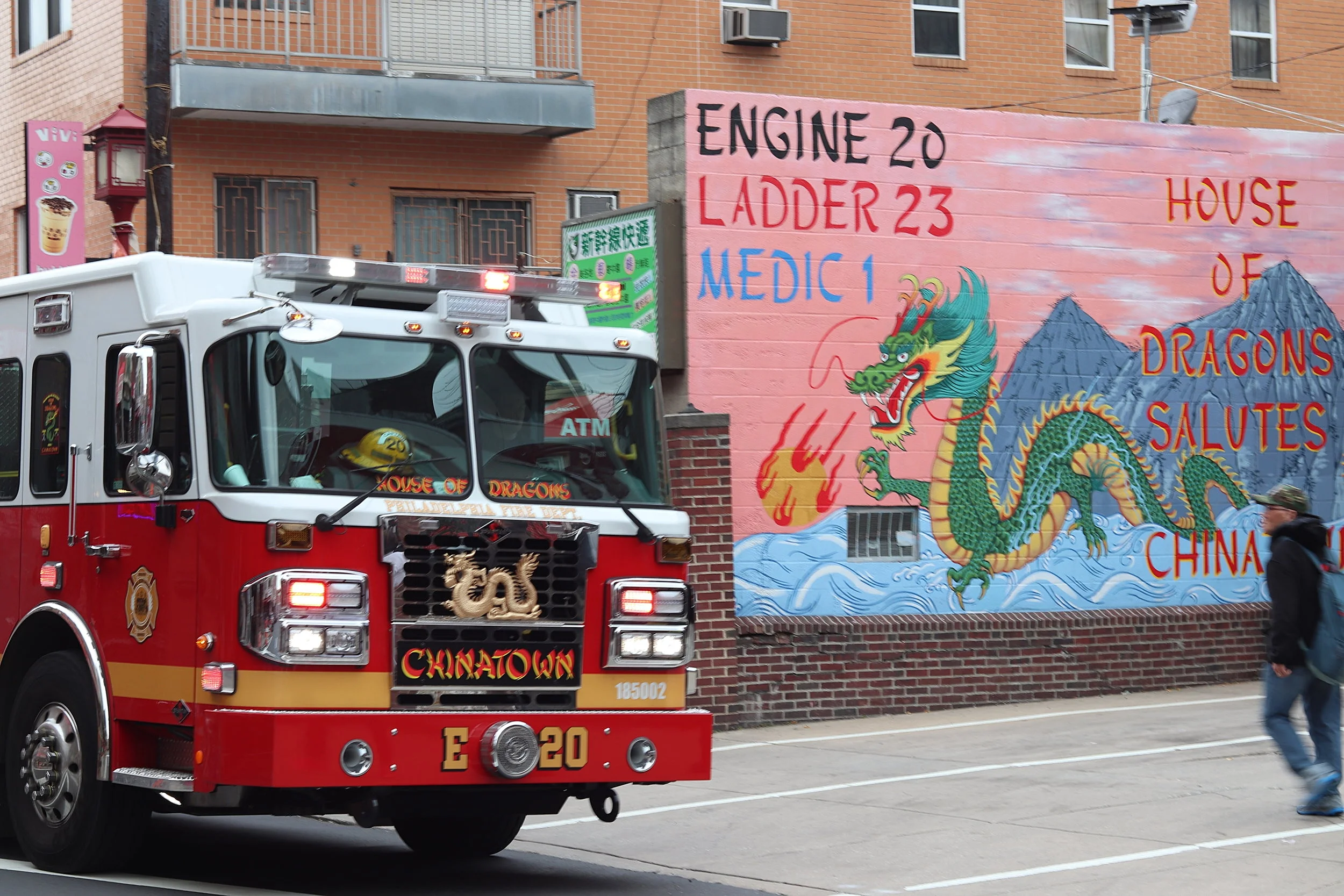 Check out the Chinatown fire truck!