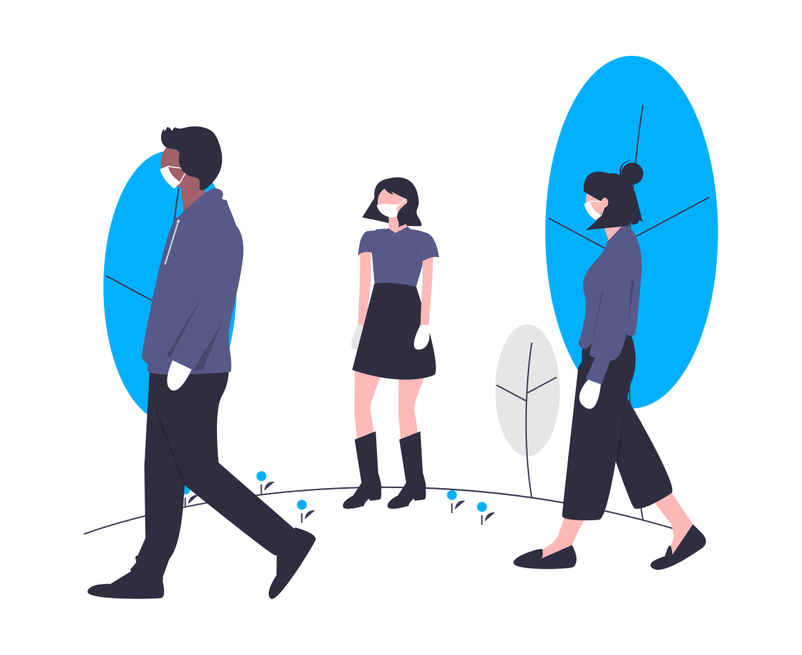 Social Distancing from East to West 