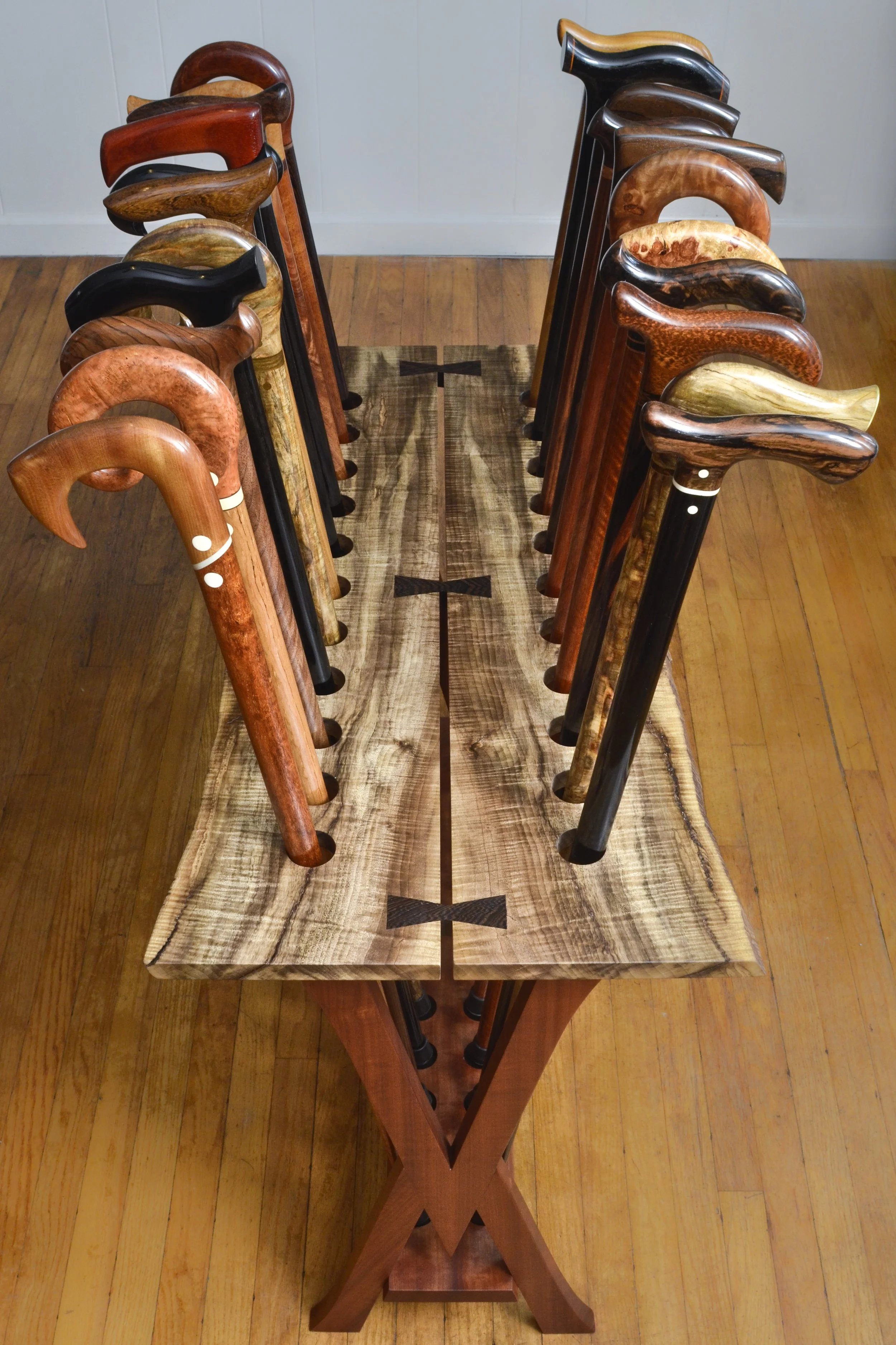 Handmade Walking Cane Stands and Holders — Gillis Canes, LLC