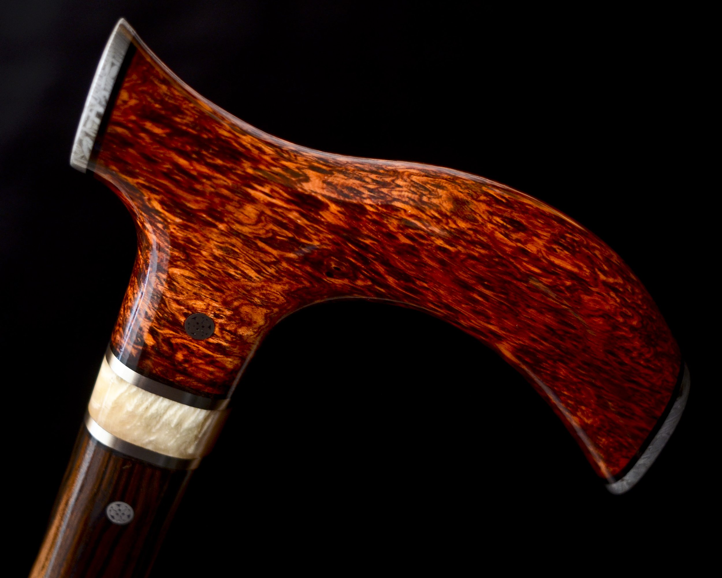 Flame Siam, Macassar Ebony, Aletai Meteorite, German Silver, Muskox Horn 7.jpg