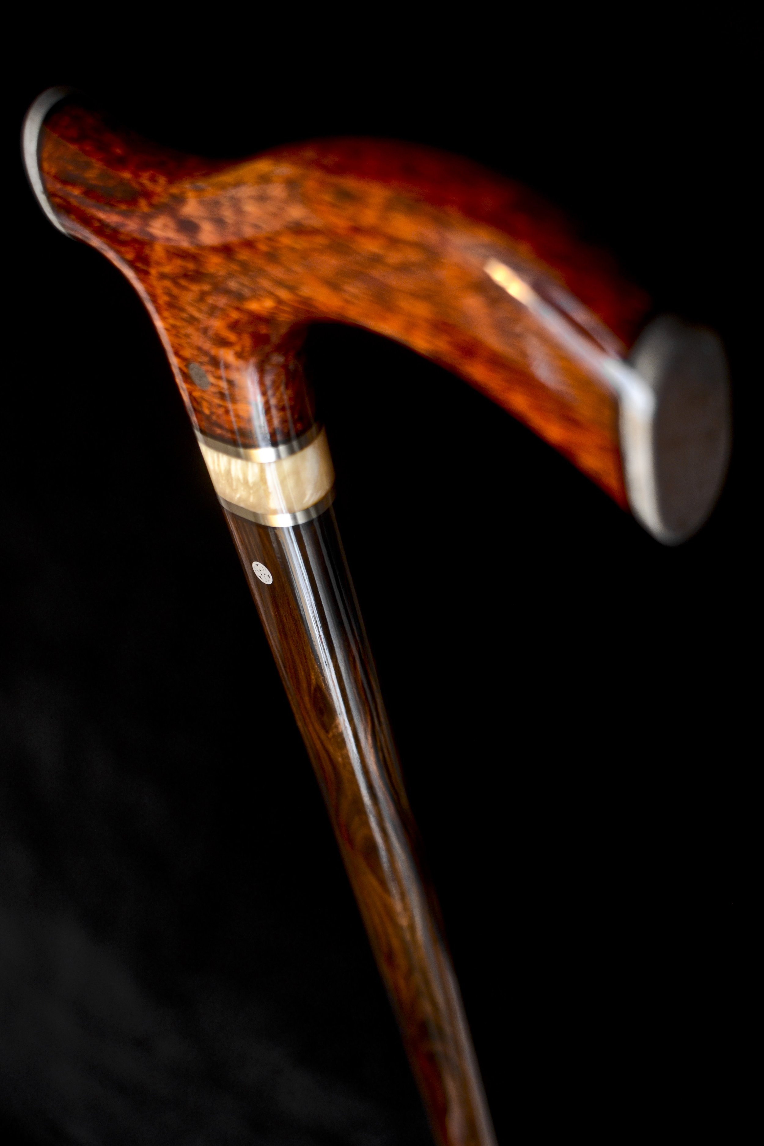 Flame Siam, Macassar Ebony, Aletai Meteorite, German Silver, Muskox Horn 4.jpg