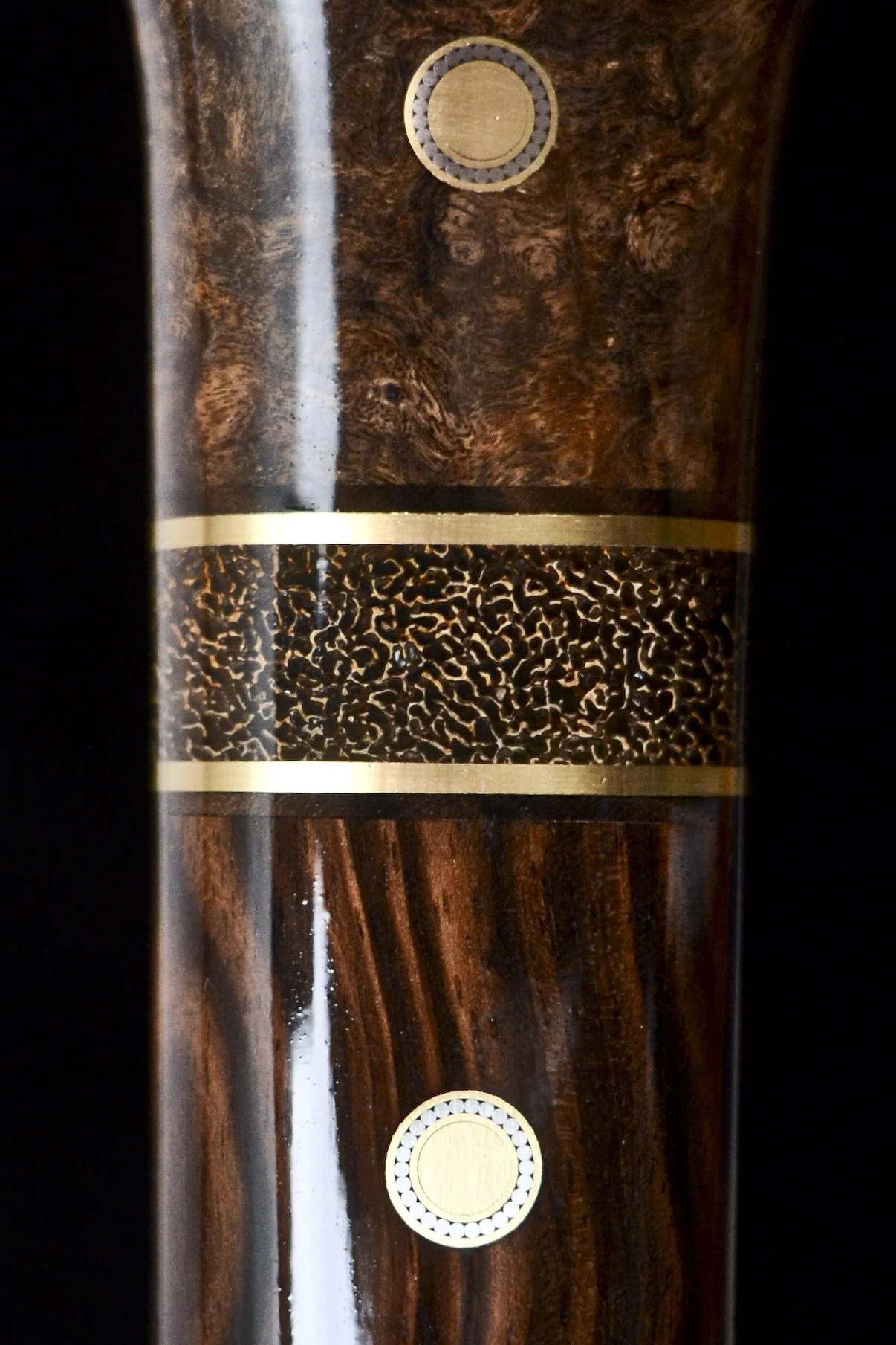 Gidgee Burl, Macassar Ebony, Ancient Bone, Stony Meteorite 13.jpg