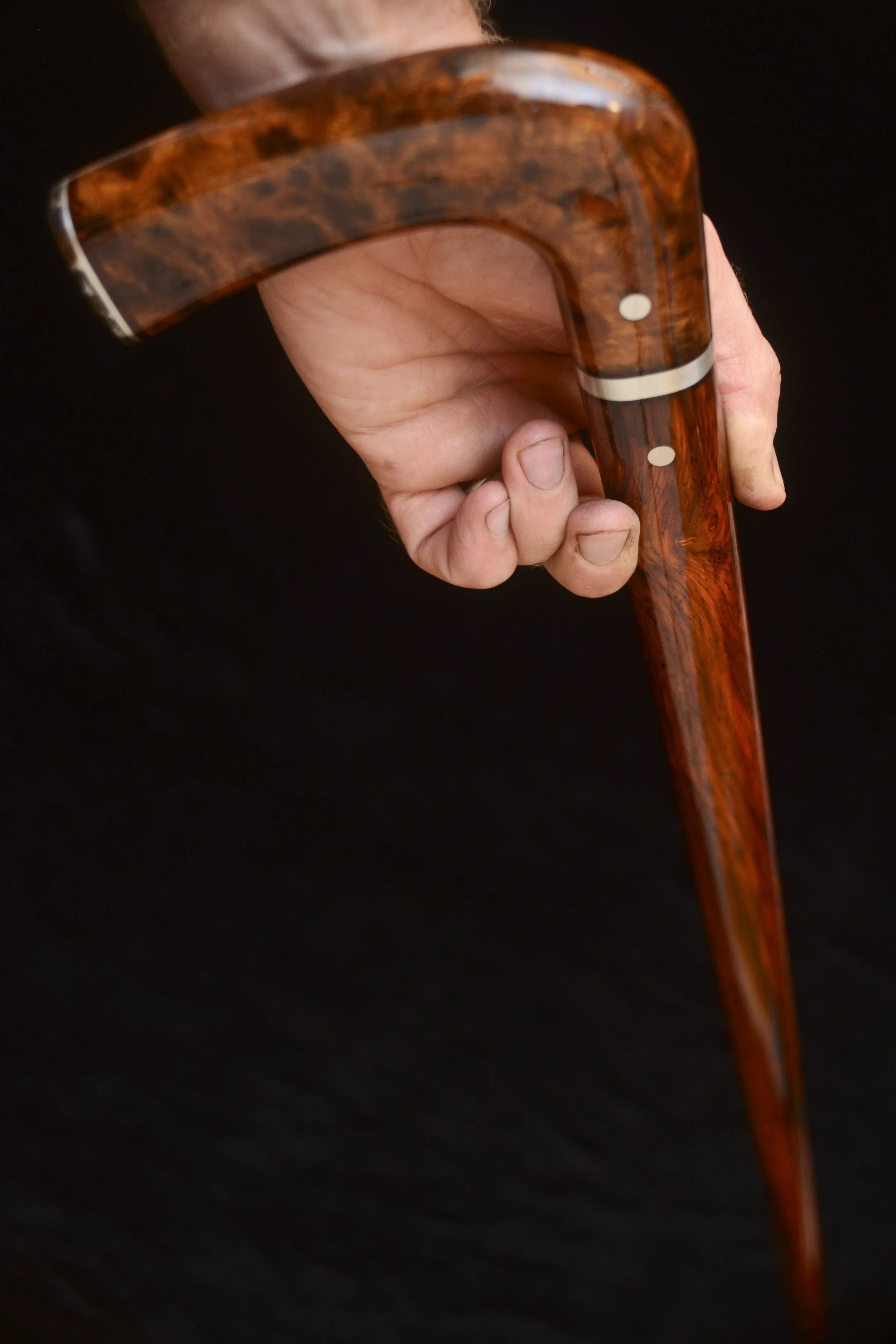 Ironwood burl, cocobolo, Sericho Meteorite 11.jpg