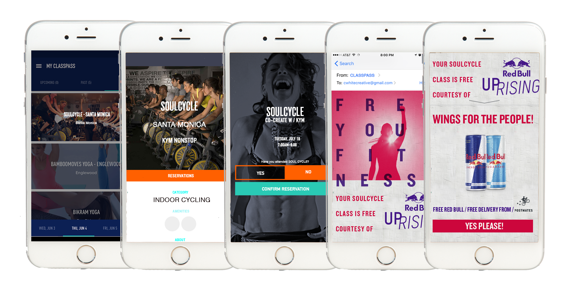 Informed by three key insights; 1). One-one experiences with fitness opinion leaders results in deeper trust, 2). Inspiration to perform better helps us overcome fitness barriers more than a desire for a physical outcome and, 3). Community creates accountability to reach fitness goals, we set about serving the Fitness Obsessed Consumer Leverage ClassPass’ network to offer free fitness when Red Bull Opinion leaders are teaching. When the consumer receives their receipt for the class, they are offered a free Red Bull through Postmates
