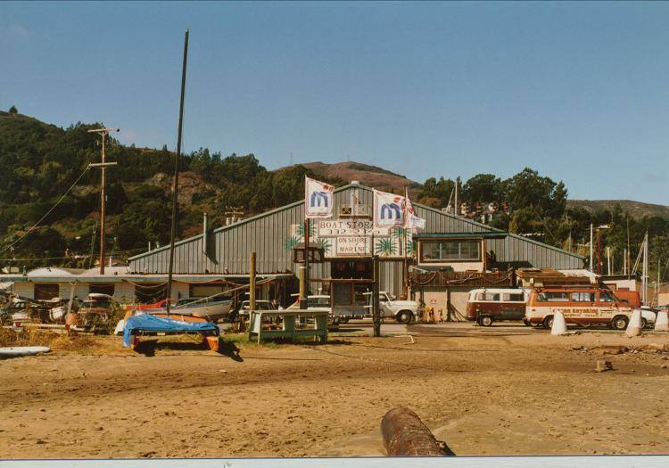  1985 - Schoonmaker building, pre-marina. Early Sausalito - very funky, very fun. Complete with hot tub and refrig containing keg of Killian's Red next to the pool table. 