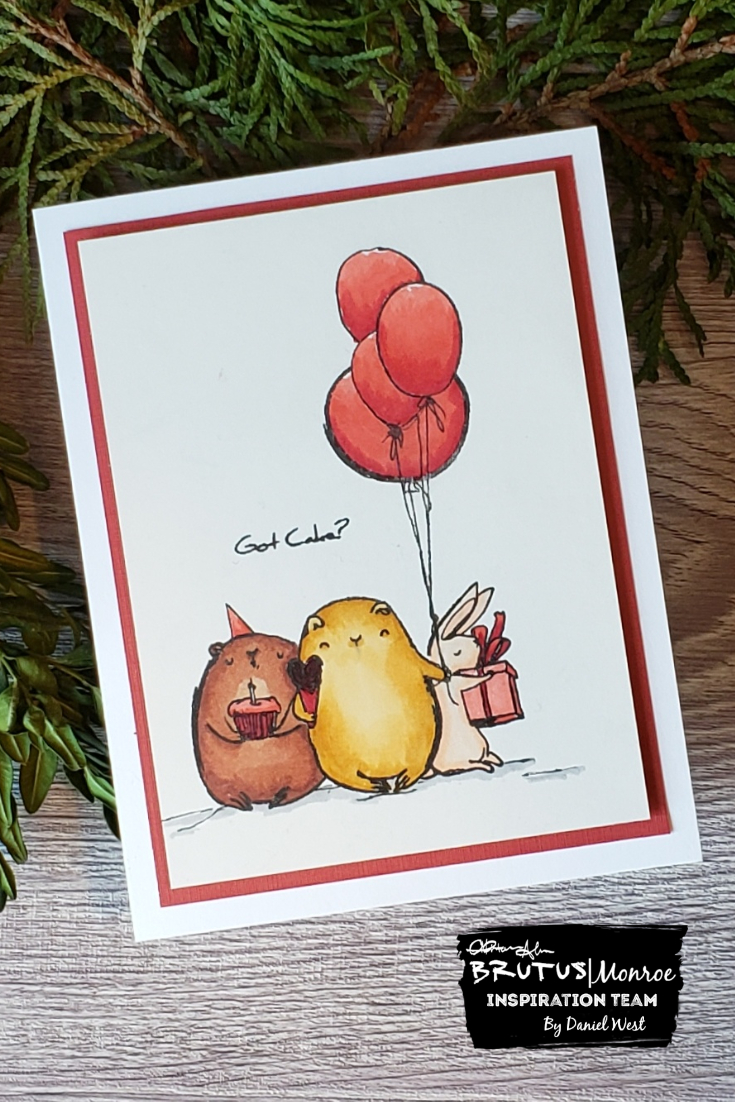 Brutus Monroe Birthday Bear Card by Daniel West